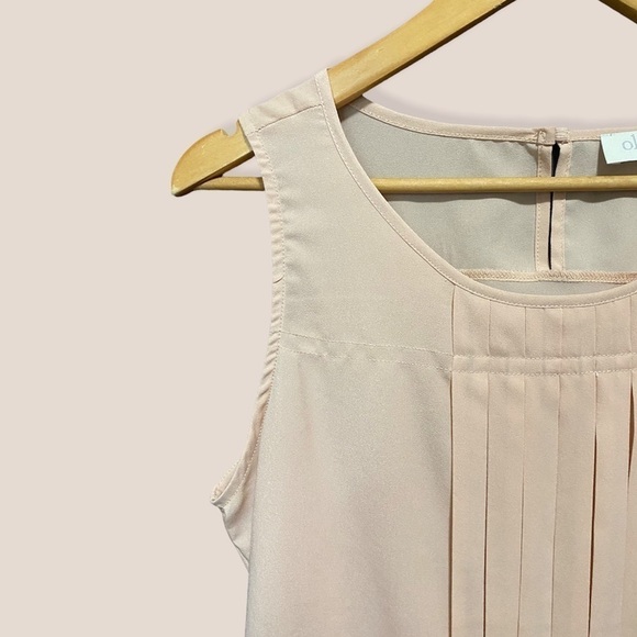 OLIVE & Oak Blush Pleated Top - Picture 4 of 8